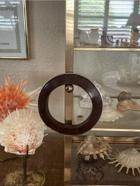 SILPADA Wavy Rosewood and Sterling Silver Edge Bracelet #B1662.